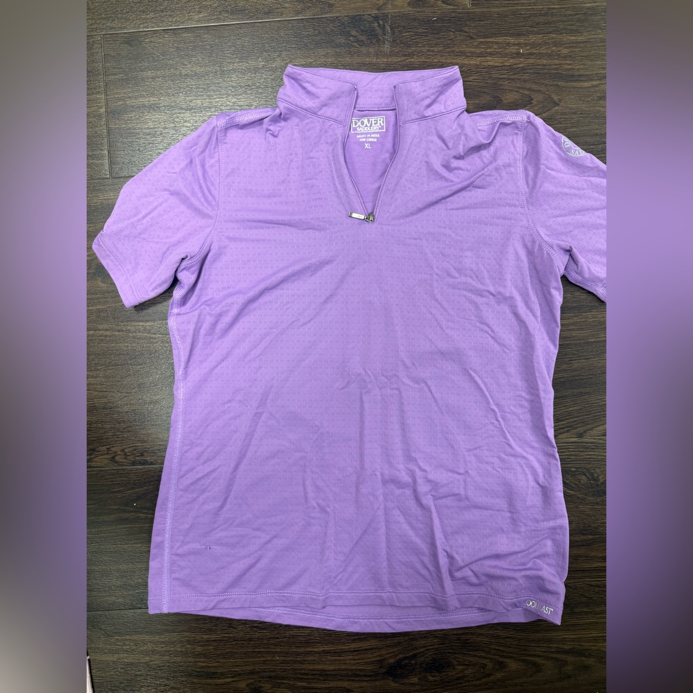 Dover Saddlery CoolBlast‎ 100 Short Sleeve Sun Shirt - Purple - XL